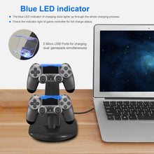 Load image into Gallery viewer, Charging Dock Station Dual Micro USB Stand for PS4 Pro