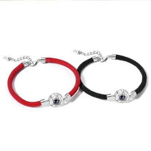 Load image into Gallery viewer, Charming 100 Languages Couple Bracelets Braided Rope Bracelet Jewelry Bangle Bracelet Women Red/Black Braided Rope Couple Bracelet Him And Her Matching Bracelet For Boyfriend Girlfriend Best Friends Valentines Gifts