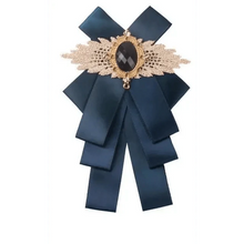 Load image into Gallery viewer, Charming Butterfly Ladies Bowtie Casual Solid Color Rhinestone Brooch Bowties For Women Fashionable Wedding Bowtie