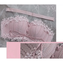 Load image into Gallery viewer, Charming Floral Embroidery Bras for Women Tied Lingerie Seamless Bra Bralette Wireless Brassiere Female Underwear Intimates