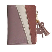 Load image into Gallery viewer, Charming Hit Color Short Tassels Wallets,Bags Zipper PU Leather, Card Holder, Pendant Coin Purse, Card Cash Clutch For Women And Girls