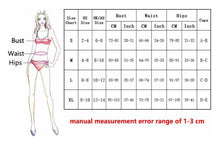 Load image into Gallery viewer, Charming Love Letter Bikini Women Halter Push Up Bathing Suit Swimsuit Women's Push-up Halter Bandage Bikini Swimsuits Swim Bottoms Hollow Out Front Lace Up Bandage Swimwear