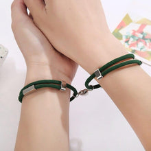 Load image into Gallery viewer, Charming Paired Bracelet Couple Adjustable Rope Heart Magnet Attract Each Other Stainless Steel Charm Magnetic Bracelets Mutual Attraction Eternal Love Relationship Matching Jewelry Gifts For Women