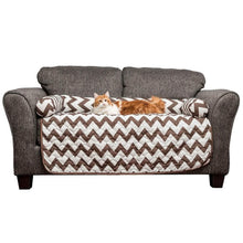 Load image into Gallery viewer, Chevron Reversible Quilted Pet Bed Chair Cover - Assorted Sizes