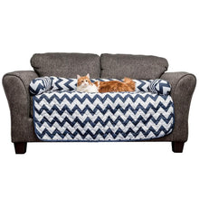 Load image into Gallery viewer, Chevron Reversible Quilted Pet Bed Chair Cover - Assorted Sizes