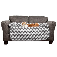 Load image into Gallery viewer, Chevron Reversible Quilted Pet Bed Chair Cover - Assorted Sizes