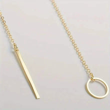 Load image into Gallery viewer, Chic Ethnic-Inspired Alloy Circle & Rod Pendant Necklace