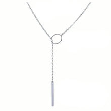 Load image into Gallery viewer, Chic Ethnic-Inspired Alloy Circle & Rod Pendant Necklace