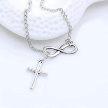 Load image into Gallery viewer, Chic Vintage-Inspired Infinity Cross Pendant Necklace