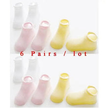 Load image into Gallery viewer, Children Cotton 6 Pairs/Set Anti-slip Socks For Boys Girl Rubber Kid Floor Sock With Grips For 0 To 6 Years Kids
