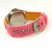 Load image into Gallery viewer, Children Cute Boys Girls Quartz Watch Kids Childrens Fabric Strap Student Time Clock Wristwatch Gifts Colorful Number Dial Time Teach Watches PU Band Analog Quartz Children Sport Outdoor Boys Kids Wrist Watches