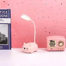 Load image into Gallery viewer, Children Desk Lamp LED Bedside Table Lamp Flexo Balance Light Gooseneck Drawing Iluminaria For Study Badroom Decor Cute Bear Cute Study Lamps for Bedroom Décor