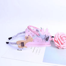Load image into Gallery viewer, Children's Headdress Hair Hoop Hand-Woven Flower Headband Korean Exquisite Little Princess Head Flower Pupil Hair Gorgeous Hair Accessories For Women