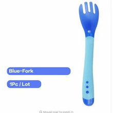 Load image into Gallery viewer, Children's Tableware Baby Learning Dishes With Suction Cup Assist Food Bowl Temperature Sensing Spoon Baby Feeding Bowl
