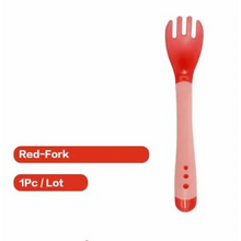 Load image into Gallery viewer, Children's Tableware Baby Learning Dishes With Suction Cup Assist Food Bowl Temperature Sensing Spoon Baby Feeding Bowl