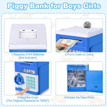 Load image into Gallery viewer, Children's Cartoon Password Box Piggy Bank