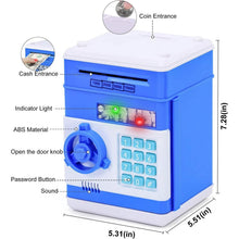 Load image into Gallery viewer, Children's Cartoon Password Box Piggy Bank