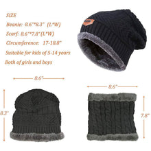 Load image into Gallery viewer, Children's Winter Hat and Scarf Set