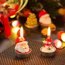 Load image into Gallery viewer, Christmas Candles Paraffin Home Desktop Decorations Tea light Candles Handmade Delicate Santa Snowman Acorn Tree Candles For Christmas Home Decoration Gifts Wedding Party Holiday Lights Christmas Ornaments