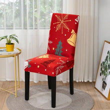 Load image into Gallery viewer, Christmas Chair Cover Stretch Seat Case Spandex Chair Covers Elastic for Kitchen Dining Room Chair Banquet Slipcovers Persons Chair Cover for Christmas Kitchen Decoration Restaurant Holiday Festival Party