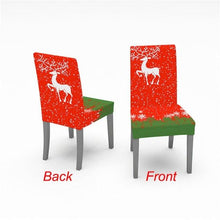 Load image into Gallery viewer, Christmas Chair Cover Stretch Spandex Digital Printed Silla Kitchen Dining Chair Covers Home Party Xmas Decor Stretch Chair Cover for Dining Room Chair Protector Seat Cover Stretch Slipcover Christmas Bell Furniture For Living Room Ceremony Hotel