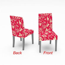 Load image into Gallery viewer, Christmas Chair Cover Stretch Spandex Digital Printed Silla Kitchen Dining Chair Covers Home Party Xmas Decor Stretch Chair Cover for Dining Room Chair Protector Seat Cover Stretch Slipcover Christmas Bell Furniture For Living Room Ceremony Hotel