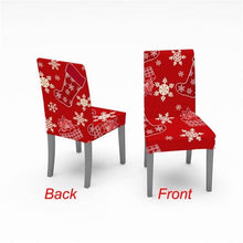 Load image into Gallery viewer, Christmas Chair Cover Stretch Spandex Digital Printed Silla Kitchen Dining Chair Covers Home Party Xmas Decor Stretch Chair Cover for Dining Room Chair Protector Seat Cover Stretch Slipcover Christmas Bell Furniture For Living Room Ceremony Hotel