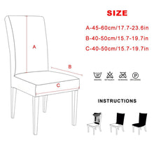 Load image into Gallery viewer, Christmas Chair Covers Santa Printed Elastic Stretch Dining Room Chair Slipcover Kitchen Seat Cover Spandex Home Decor chair Stretch Removable Washable Dining Room Chair Protector Slipcovers Christmas Decoration/Home Decor Dining Room Seat Cover