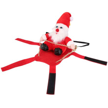 Load image into Gallery viewer, Christmas Costumes Red Winter Coat for Dog Riding Santa Claus with Bell