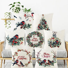 Load image into Gallery viewer, Christmas Cover Cushion For Home Decor Pillowcase Santa Claus Christmas Throw Pillow Covers Waterproof Outdoor Pillow Covers Cotton Linen Christmas Pillow Covers Linen Print Merry Christmas Navidad 2022 New Year Gift 45x45CM