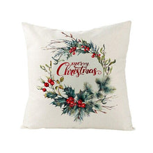 Load image into Gallery viewer, Christmas Cover Cushion For Home Decor Pillowcase Santa Claus Christmas Throw Pillow Covers Waterproof Outdoor Pillow Covers Cotton Linen Christmas Pillow Covers Linen Print Merry Christmas Navidad 2022 New Year Gift 45x45CM