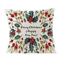 Load image into Gallery viewer, Christmas Cover Cushion For Home Decor Pillowcase Santa Claus Christmas Throw Pillow Covers Waterproof Outdoor Pillow Covers Cotton Linen Christmas Pillow Covers Linen Print Merry Christmas Navidad 2022 New Year Gift 45x45CM