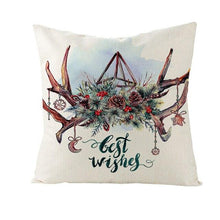 Load image into Gallery viewer, Christmas Cover Cushion For Home Decor Pillowcase Santa Claus Christmas Throw Pillow Covers Waterproof Outdoor Pillow Covers Cotton Linen Christmas Pillow Covers Linen Print Merry Christmas Navidad 2022 New Year Gift 45x45CM