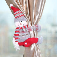 Load image into Gallery viewer, Christmas Curtain Holder Merry Christmas Decoration For Home Ornament New Year Santa Claus Xmas Curtain Home Decorr Creative Curtain Tieback Hold Back Fastener Christmas Wine Bottle Topper for Xmas Holiday Home Window Decorations