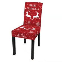 Load image into Gallery viewer, Christmas Decoration Set Stylish Christmas Chair Cover Decoration Jacquard Removable Washable Cushion Covers Armchair Modern For Home Banquet Hotel Spandex Holiday Parsons Chair Cover for Christmas Decoration Home Decor Ceremony Santa Claus