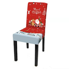 Load image into Gallery viewer, Christmas Decoration Set Stylish Christmas Chair Cover Decoration Jacquard Removable Washable Cushion Covers Armchair Modern For Home Banquet Hotel Spandex Holiday Parsons Chair Cover for Christmas Decoration Home Decor Ceremony Santa Claus