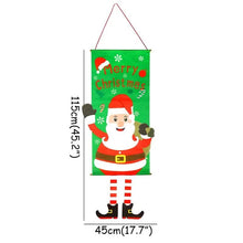 Load image into Gallery viewer, Christmas Door Hanging Flag Decor