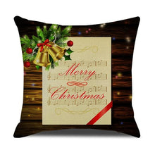 Load image into Gallery viewer, Christmas Green Stripe Pattern Cotton Linen Throw Pillow Christmas Stripe Pillow Cases Christmas Green Decorative Cushion Cover Cotton Linen Pillowcase Indoor Sofa Decorations Home Sofa Decorative Pillowcase 45X45CM