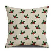 Load image into Gallery viewer, Christmas Green Stripe Pattern Cotton Linen Throw Pillow Christmas Stripe Pillow Cases Christmas Green Decorative Cushion Cover Cotton Linen Pillowcase Indoor Sofa Decorations Home Sofa Decorative Pillowcase 45X45CM