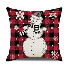 Load image into Gallery viewer, Christmas Pillow Covers Xmas Decorative Christmas Pillow Covers Christmas Decor Pillow Cases Retro Beautiful Cushion Cover Throw Pillowcase Winter Holiday Cushion Case For Home Decor 45x45CM