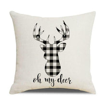 Load image into Gallery viewer, Christmas Pillow Covers Xmas Decorative Christmas Pillow Covers Christmas Decor Pillow Cases Retro Beautiful Cushion Cover Throw Pillowcase Winter Holiday Cushion Case For Home Decor 45x45CM