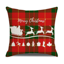 Load image into Gallery viewer, Christmas Pillow Covers Xmas Decorative Christmas Pillow Covers Christmas Decor Pillow Cases Retro Beautiful Cushion Cover Throw Pillowcase Winter Holiday Cushion Case For Home Decor 45x45CM