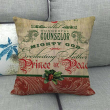 Load image into Gallery viewer, Christmas Pillowcase Sofa Cushion Cover Christmas Pillow Covers Merry Christmas Series Santa Claus Snowman With Xmas Gift Decorations Throw Pillow Linen Pillow Case 45x45CM