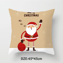 Load image into Gallery viewer, Christmas Pillowcase Tree Santa Claus Cushion Cover Christmas Pillow Case Decorative Santa Claus Xmas Throw Pillowcase Cotton Linen Square Cushion Pillow Covers