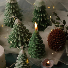 Load image into Gallery viewer, Christmas Pine Cones Candles Pine Cone Candles For Christmas Tree Shape Candle Scented Christmas Candle Christmas Decoration Candle Elk Christmas Tree Scented Candle Home Creative Gifts