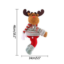 Load image into Gallery viewer, Christmas Plaid Curtain Buckle Santa Snowman Curtain Tiebacks Tie Rope Christmas Decor Curtain Buckle Bandage Curtain Tieback Santa Curtain Buckle Tieback Curtain Holder Fastener Doll Wine Bottle Topper For Home Window Decorations Christmas Ornaments
