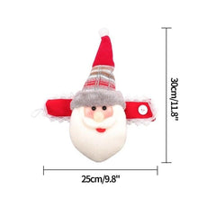 Load image into Gallery viewer, Christmas Plaid Curtain Buckle Santa Snowman Curtain Tiebacks Tie Rope Christmas Decor Curtain Buckle Bandage Curtain Tieback Santa Curtain Buckle Tieback Curtain Holder Fastener Doll Wine Bottle Topper For Home Window Decorations Christmas Ornaments