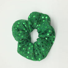 Load image into Gallery viewer, Christmas Scrunchies Women Elastic Sequin Hair Ring Velvet Ponytail Hair Rope Hair Bands Ponytail Holder Scrunchy Hair Ties Ponytail Holder Accessories for Women