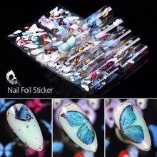 Load image into Gallery viewer, Christmas Silver Snowflakes Nail Art Foil Transfer Glitter Stickers 3D Nail Art Decals Designer Manicuring Decoration Xmas Gift Nails Snowflake Nail Art Stickers Decals Christmas Nail 3D Self Adhesive Nail Stickers for Acrylic Nails Snowflake