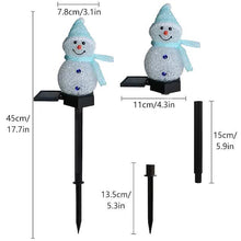 Load image into Gallery viewer, Christmas Snowman Light Solar
